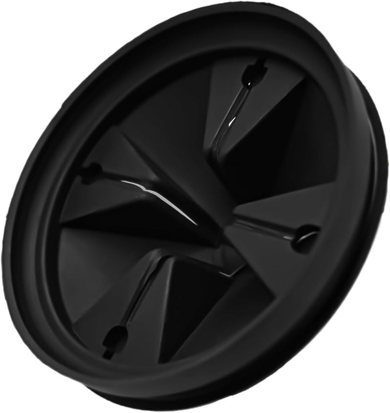 Anglepingping 3 3/8" Garbage Disposal Sink Baffle QCB-AM Splash Guard for Insinkerator, Garbage Disposal Quiet Collar Drain Plugs Cover Splash Guard Replacement for InSinkErator Evolution Series(Black) - Image 1
